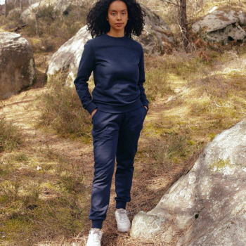 jogging-unisexe-bleu-marine-hero-100-recycle-fibre-de-coton-bio-et-naturel-femme
