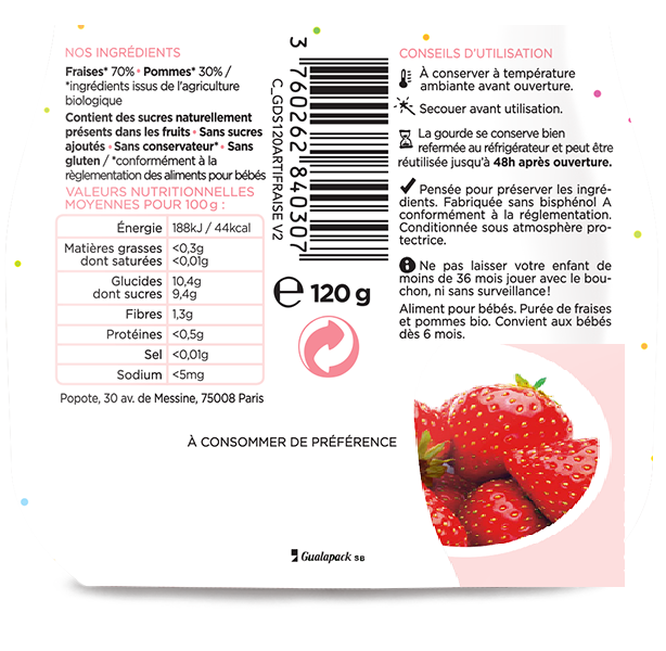 Popote, ou l'alimentation bio des bébés en gourde ! • Cooking for